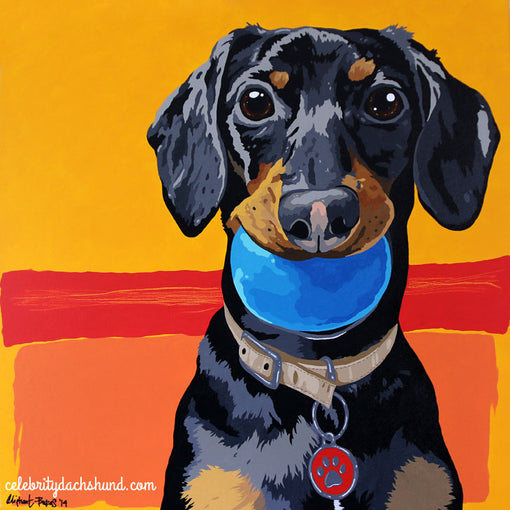 Dachshund Modern Art Painting