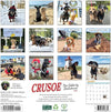 Crusoe Dachshund Calendar 2026 wall back