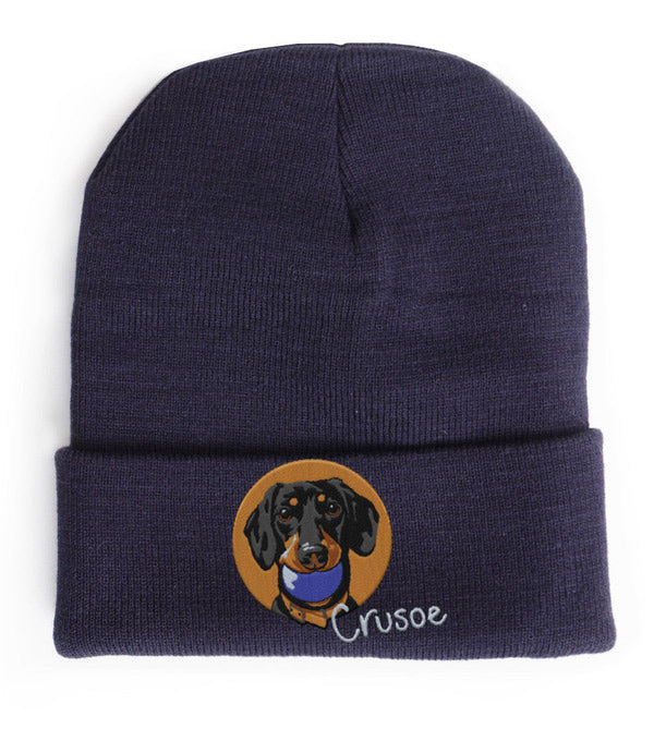 Crusoe Icon Embroidered Beanie