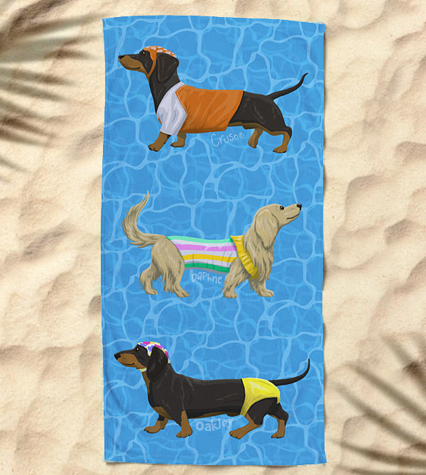 Swimwear Dogs Beach Towel